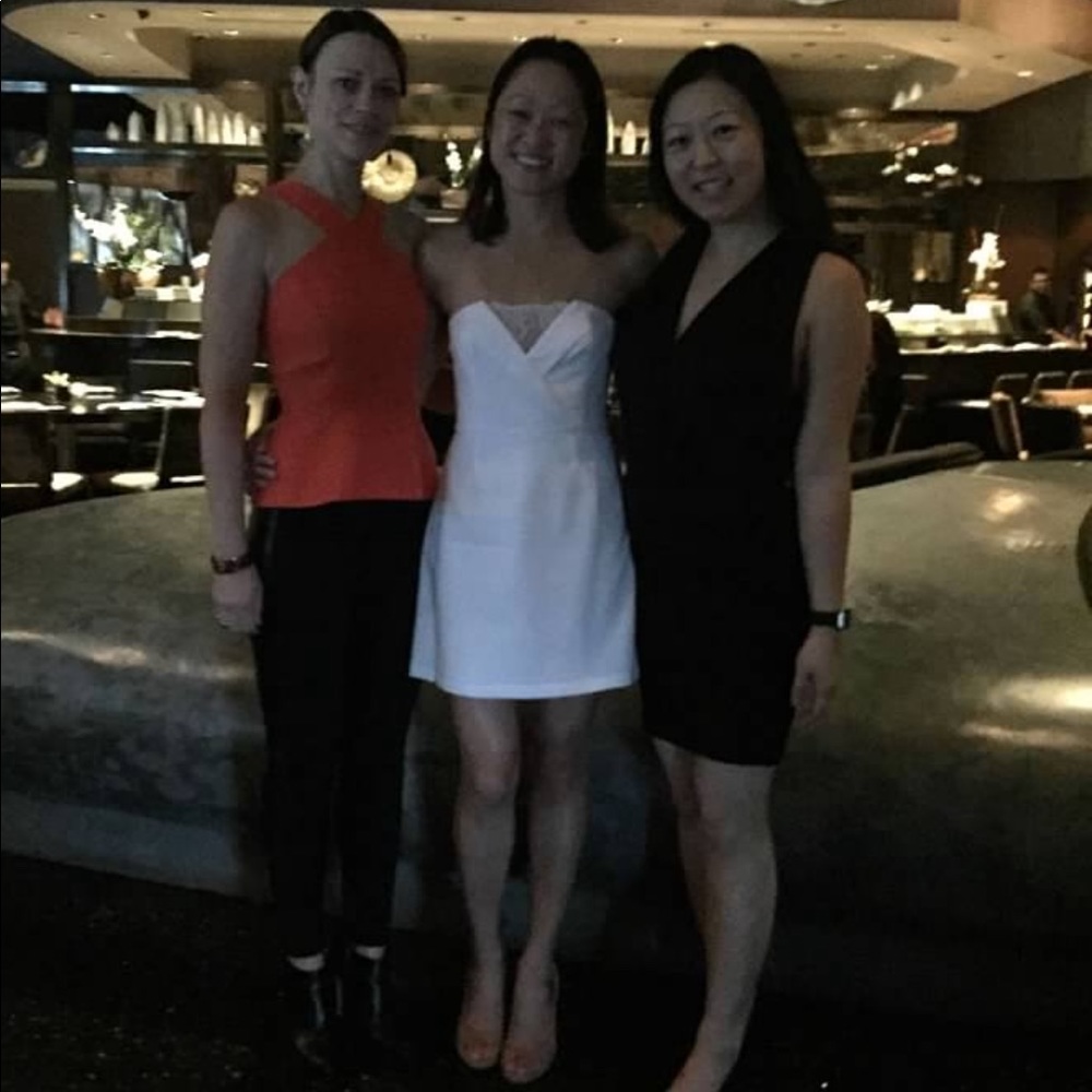 White dress from BCBG